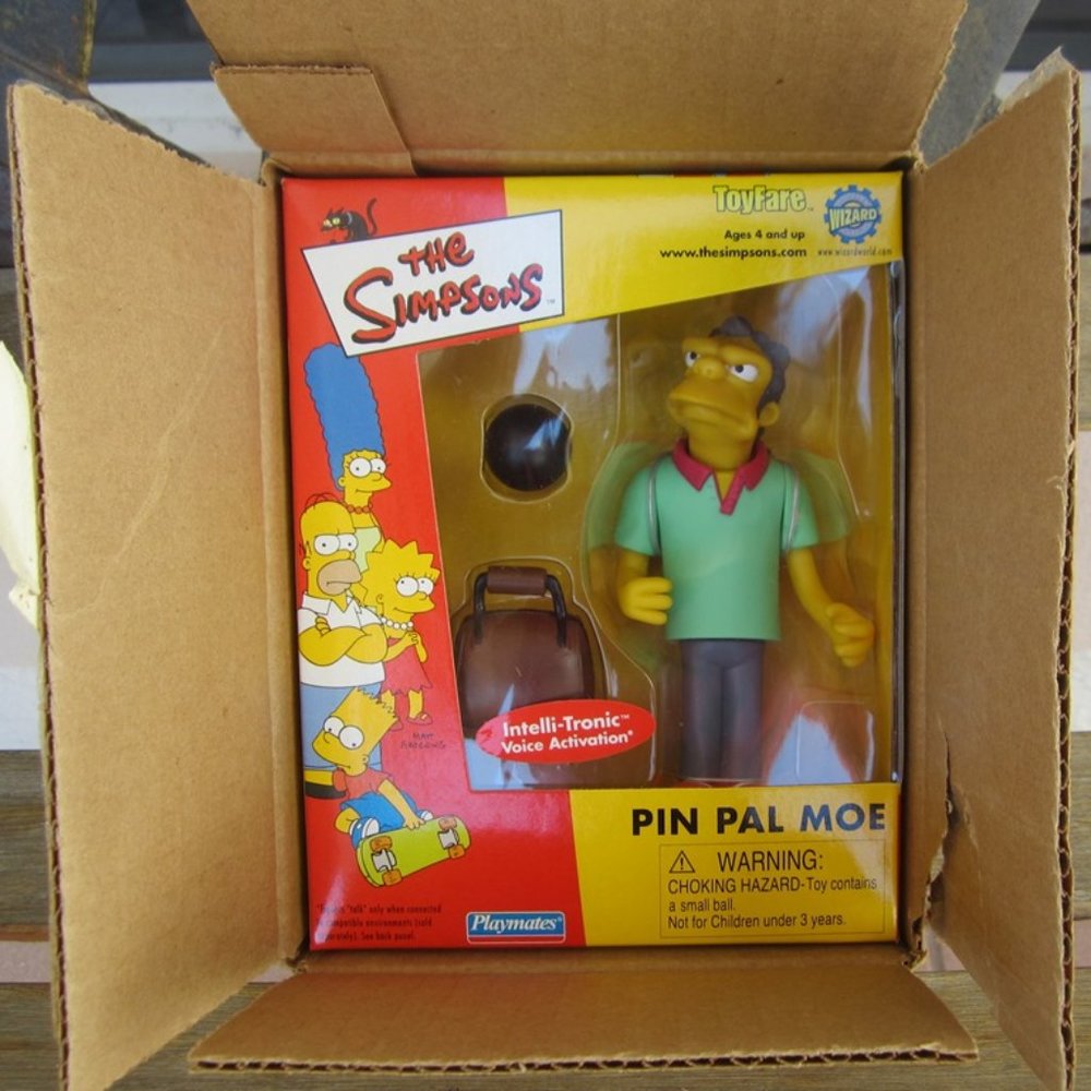 The Simpsons PIN PAL MOE Playmates / ToyFare Exclusive Figure